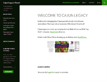 Tablet Screenshot of cajunlegacy.biz